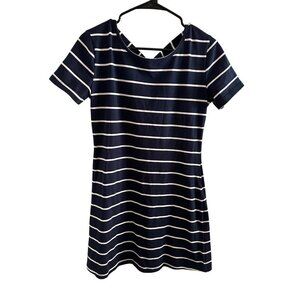 Blue and white striped Dress size small womens